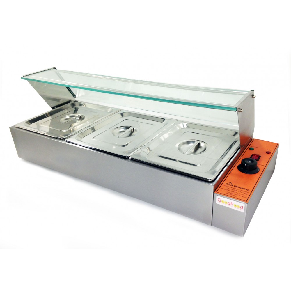 Марміт-вітрина GN 1/2 х h100 мм GoodFood BM3G