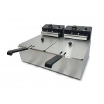 Фритюрниця подвійна електрична професійна GoodFood EF66 BLACK