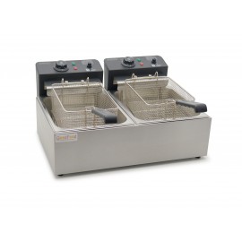 Фритюрниця подвійна електрична професійна GoodFood EF66 BLACK