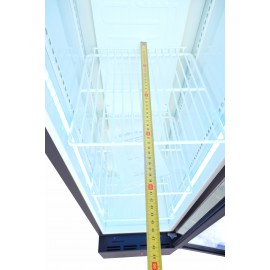 Шафа холодильна для напоїв GoodFood BC160BW2LED чорна-біла