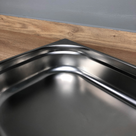 Нержавіюча гастроємність Brillis GN 1/2 - 65 mm.