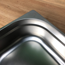 Гастроємність нержавіюча Brillis GN 1/2 - 100 mm