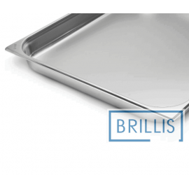 Гастроємність Brillis н/ж сталь GN 2/1-65 мм (650x530x65мм)