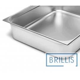 Гастроємність Brillis н/ж сталь GN 2/1-150 мм (650x530x150мм)