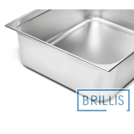 Гастроємність Brillis н/ж сталь GN 2/1-200 мм (650x530x200мм)