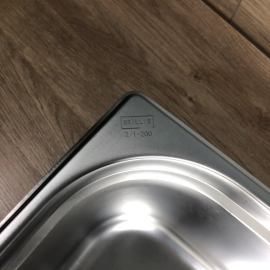 Гастроємність Brillis н/ж сталь GN 2/1-200 мм (650x530x200мм)