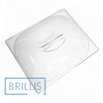 Кришка гастроємності BRILLIS з полікарбонату GN 1/2, прозора купольна