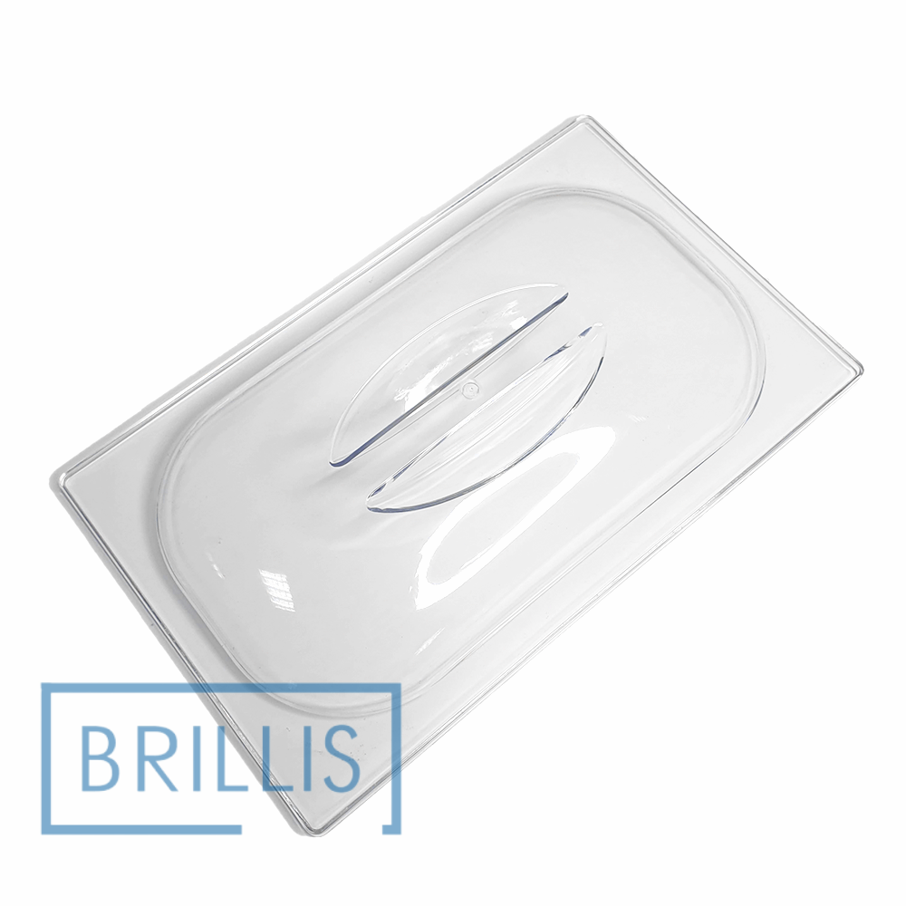 Кришка гастроємності BRILLIS з полікарбонату GN 1/4, прозора купольна
