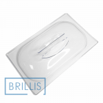 Кришка гастроємності BRILLIS з полікарбонату GN 1/4, прозора купольна