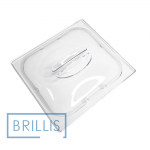 Кришка гастроємності BRILLIS з полікарбонату GN 1/6, прозора купольна