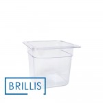 Гастроємність BRILLIS із полікарбонату GN 1/6-150 мм, прозора