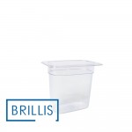 Гастроємність BRILLIS із полікарбонату GN 1/9-150 мм, прозора
