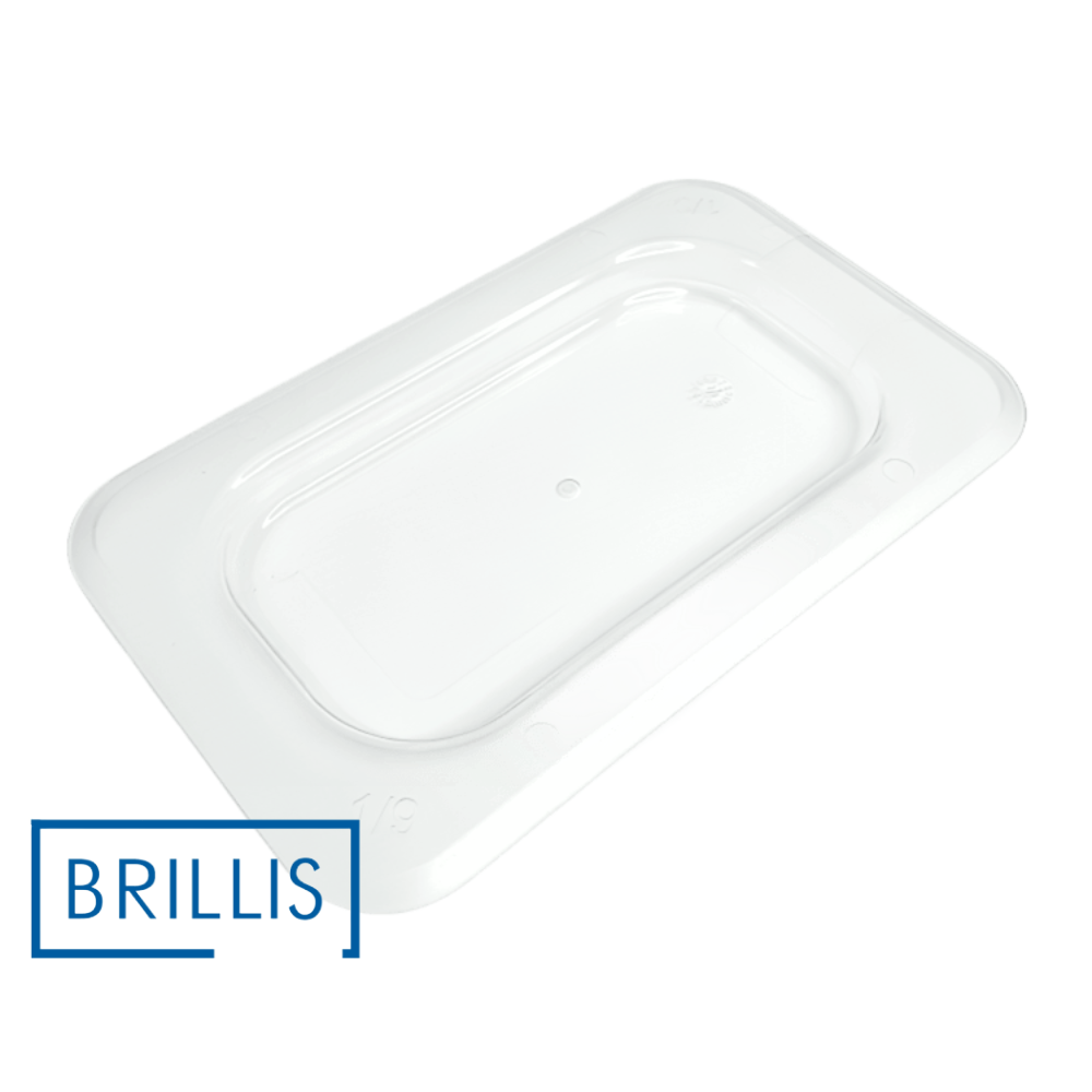 Кришка гастроємності BRILLIS із полікарбонату  GN 1/9, прозора