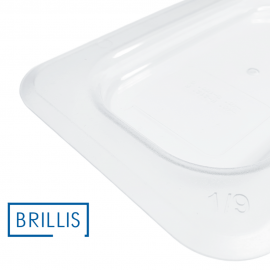 Кришка гастроємності BRILLIS із полікарбонату  GN 1/9, прозора